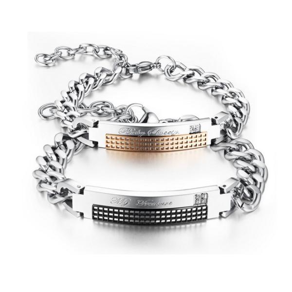 Required mixed batch of fashion lovers titanium steel bracelet gift streamline