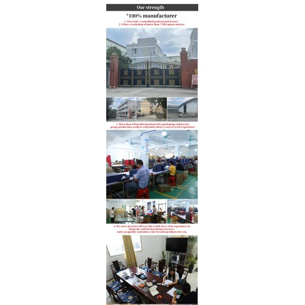 Lujo elegante personalizado caja de joyería de cuero para el collar y los aretes de embalaje