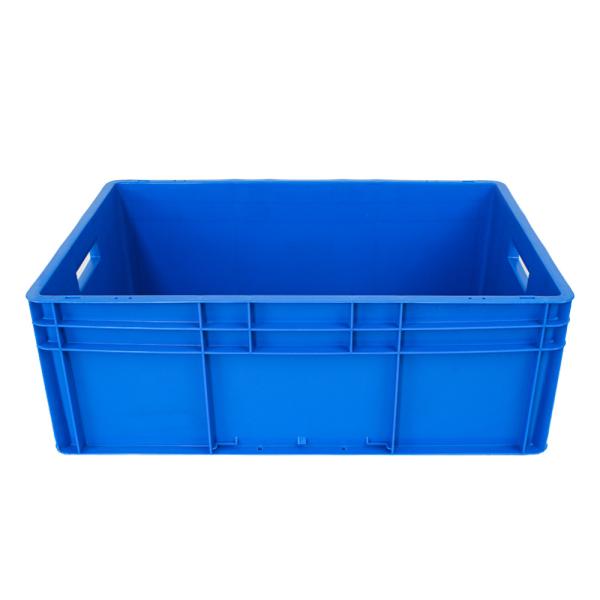 Customized Logo Plastic Turnover Crates with Lid for Heavy Duty Storage and Transport