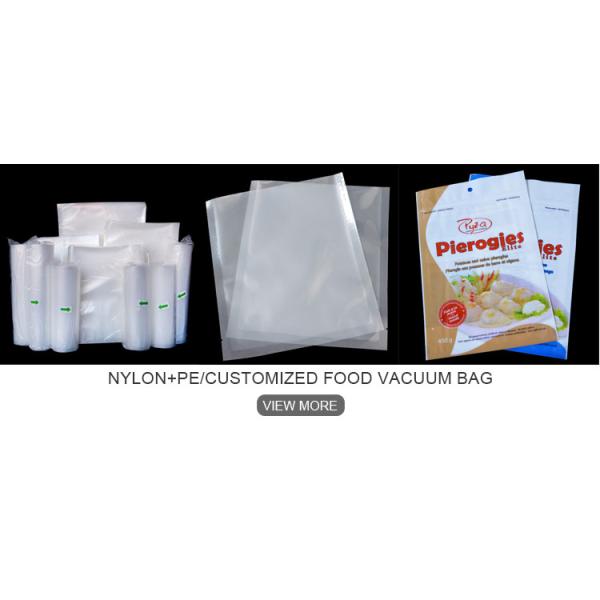 Custom Printed Foodsaver Vacuum Sealer Bags Transparent Food Grade Long Preservation