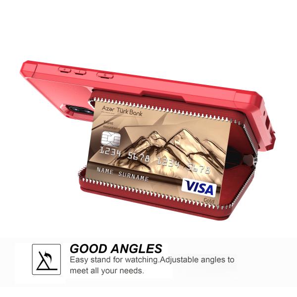 Случай бумажника телефона восхитительного кожаного случая телефона карты противоударный роскошный