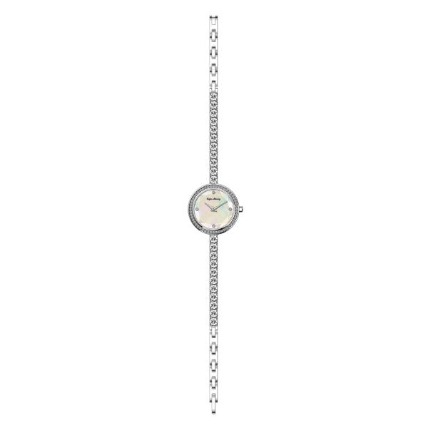 Luxury Stainless Steel Jewelry 26mm Small Quartz Bracelet Watch Fashion Zircon Shell