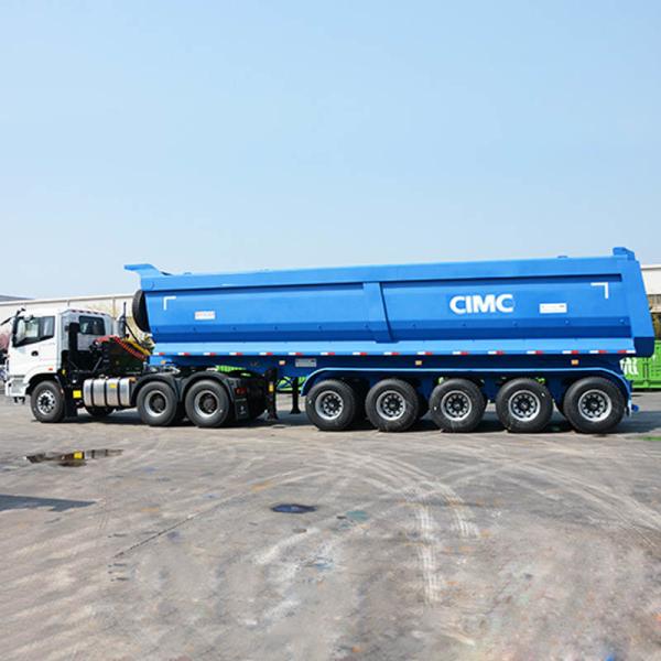 CIMC 3/Tri Axles 60 Ton Tractor Tipper Trailer for Sale with Lower Price Near Me Manufacturers