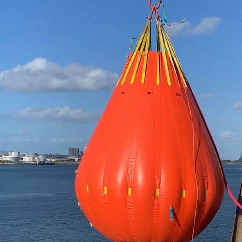Crane Load Test Water Bags High Strength Fabric Leak Proof Easy Transport