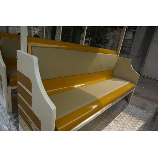 Поезд 42 Seater мини Trackless с лучем структуры металла 76 KW расклассифицировал бензиновый двигатель силы