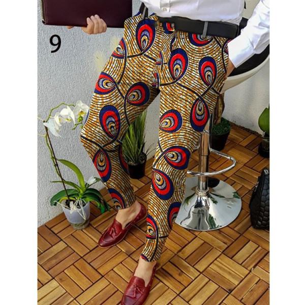 Affordable Tactical Print Pants for Men Spring Season Knitted Golf Elastic Trousers