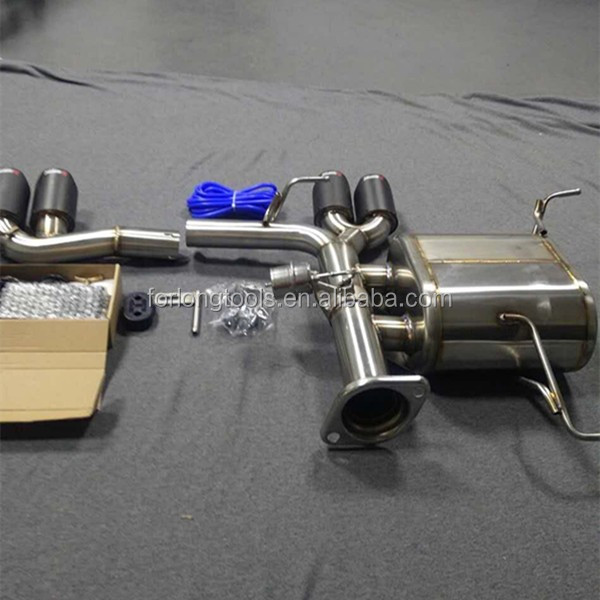 Нержавеющая сталь 304 BMW 320i E90 Отпускная система хвостовая часть переоборудована на M3 с управлением клапаном и выпускной трубой