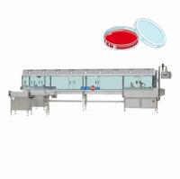 Machine de remplissage de plaques de Petri contrôlée par PLC 1000 - 6000 plaques/heure