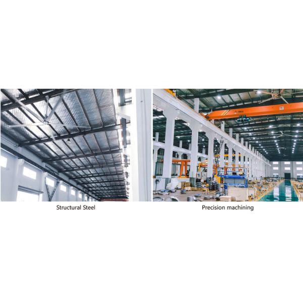 Крупные промышленные потолочные вентиляторы HVLS для заводских больших мастерских вентиляторов
