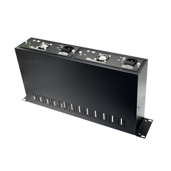 14 Port Fast Ethernet Media Converter Rack Mount Chassis 19 Inch High Dual Power