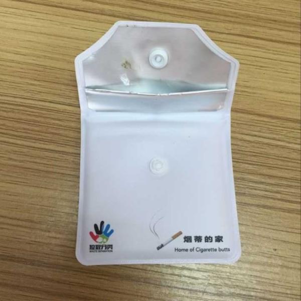 EVA PVC Mini Disposable Pocket Ashtray Small Tobacco Pouch OEM