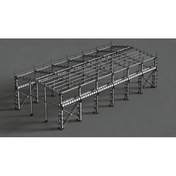Soundproofing Steel Frame Structure System Prefabricated Metal Warehouse