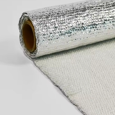 Aluminum Foil Laminated Ceramic Fiber Fabric 2mm Thickness