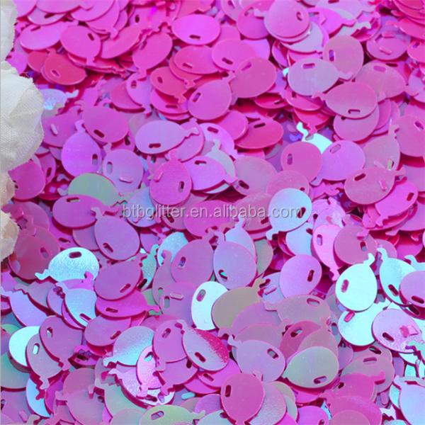 10mm Metallic Sequin Balloons 12 Inch Balloon Shape Glitter Sequins for Nail Beauty Products