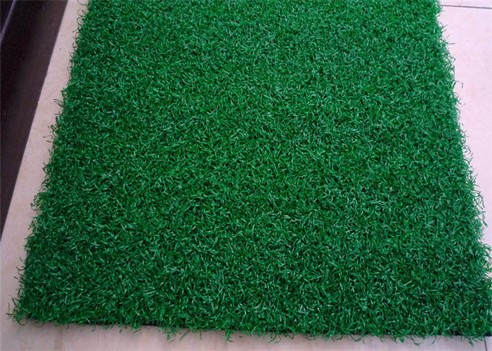 Environmental Mini anti-slip Golf Artificial Grass , Red or Olive Green Fake Turf