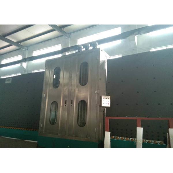 Energy Saving Industrial Glass Washer , Perpendicular Glass Washing Machine 50HZ