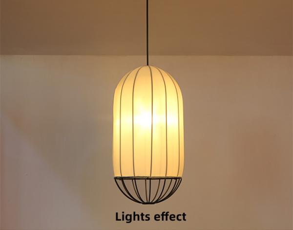 Modern and Minimalist Fabric Chandeliers Restaurants Living Rooms Hotels Homestays Lanterns lamp(WH-AP-594)