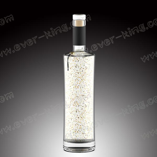 Бутылки ликера 500ML горячего напыления прозрачные стеклянные со стеклянной верхней частью