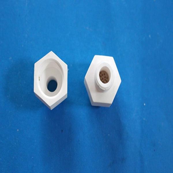 High Hardness Chemical Inertness Ceramic Tube Fitting Components