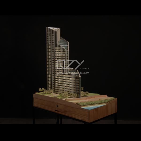 1:110 Greenwich Peninsula Architectural Model with Illumination