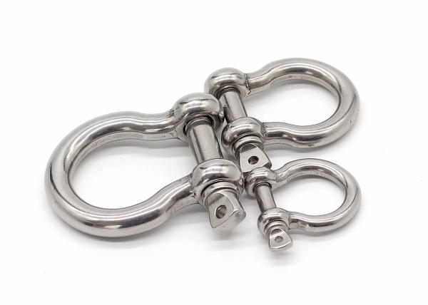 Bow 304 316 Stainless Steel Anchor Shackle With Split Pin Lock