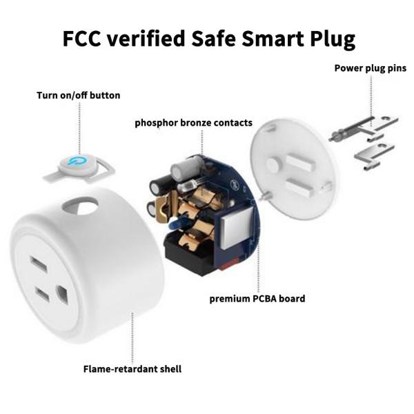 Tuya 10A Wifi Smart Plug Socket