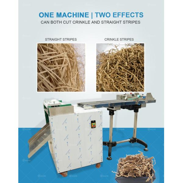 Electricity Mini Type Raffia Paper Making Machine A4 Paper Shredding Machine Crinkle Paper Machine