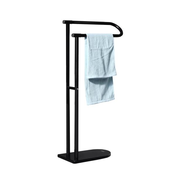 Standing Household Bathroom Metal FOLDABLE Compact Freestanding Hand Towel Holder