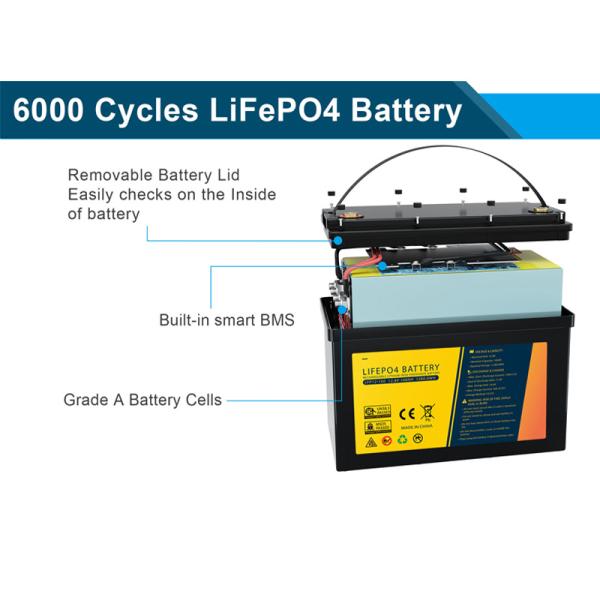 150Ah Replace SLA Battery With Lithium 12.8V For RV Boat Electric Trolley