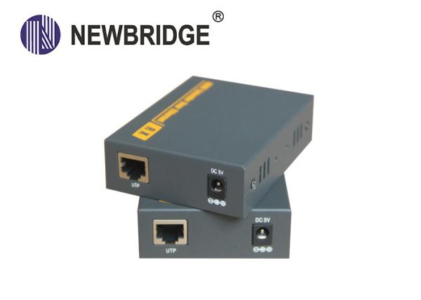Professional Fiber Optic Extender 120M Distance Over Single Ethernet Cat 5e/6 Cable