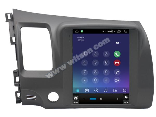 9.7'' Tesla Vertical Screen For Honda Civic 2005-2012 Left Hand Driver Android Car Multimedia Player