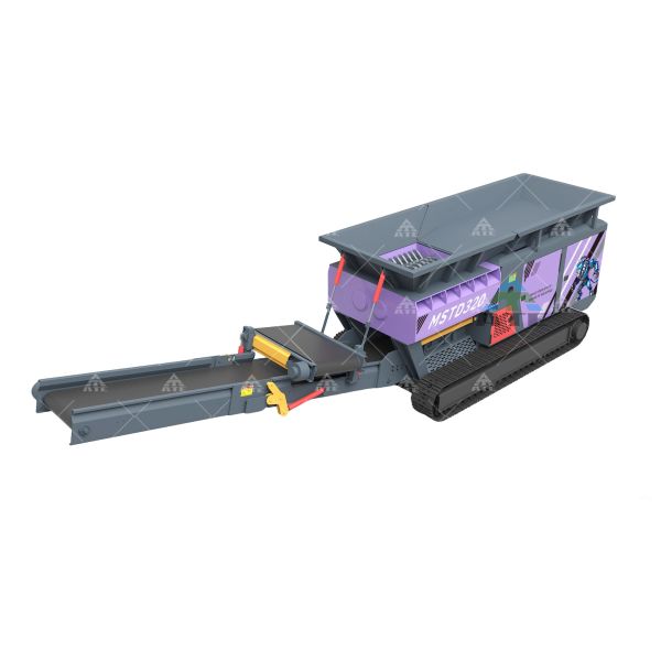40 Tons Per Hour Crawler Mobile Shredder with Stainless Steel Components and CE ISO TUV Certification