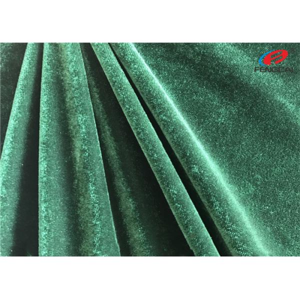 4 Way Stretch Spandex Warp Knitted Shiny Velvet Dress Fabric For Upholstery