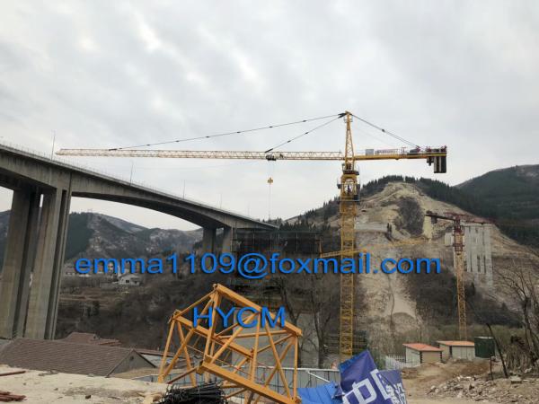 6 TON QTZ5015 Top Slewing Tower Crane 165 feet Boom Manufacturer Craen