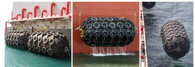 3×5m Thickened Heavy-Duty Rubber Inflatable Buoy Guard Fender  Multi-Color Optional, High Elasticity Shock-Absorbing, Wear-Resistant & Durable Marine Bumper for Boats/Yachts/Ships