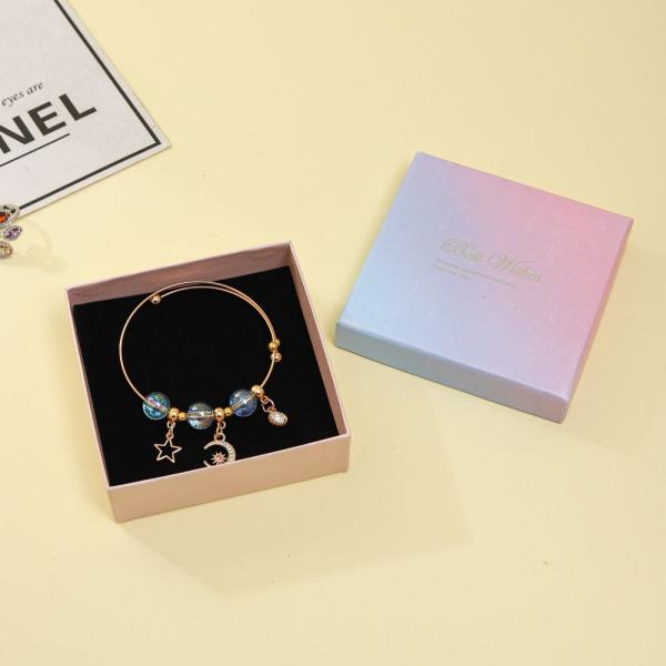 Black Luxury Foam Insert Jewelry Box Paper Packaging Cardboard Jewelry Gift Boxes