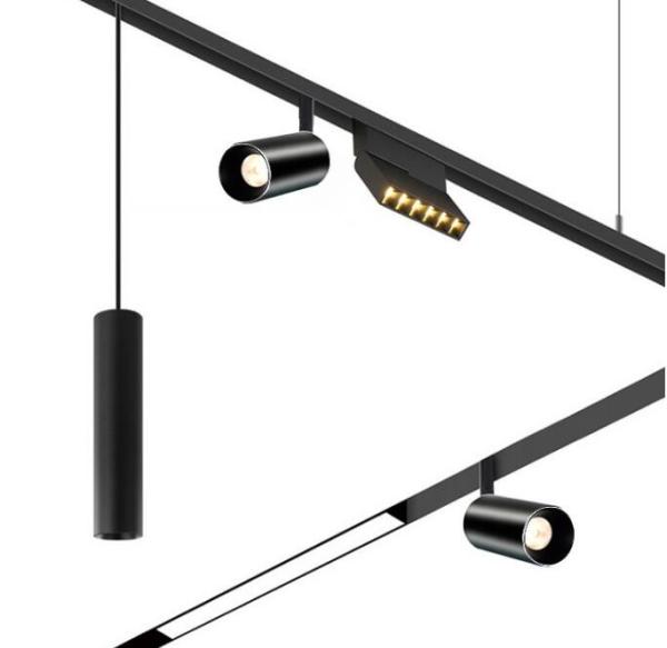 Preço por atacado Lâmpadas de escritório Magnético de alumínio teto 6w 12w 18w 30w COB 48v LED Track Spot Iluminação