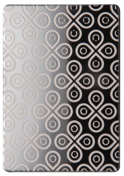 Decorative 304 Stainless Steel Mirror Etching Sheet With PVD Coating Black