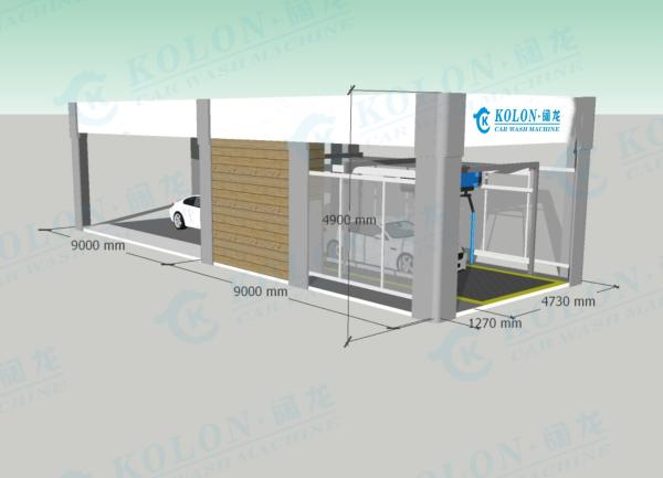 コロン 380V 24.5kW 高圧洗浄機能付き 調節可能な圧力のタッチレス洗車機