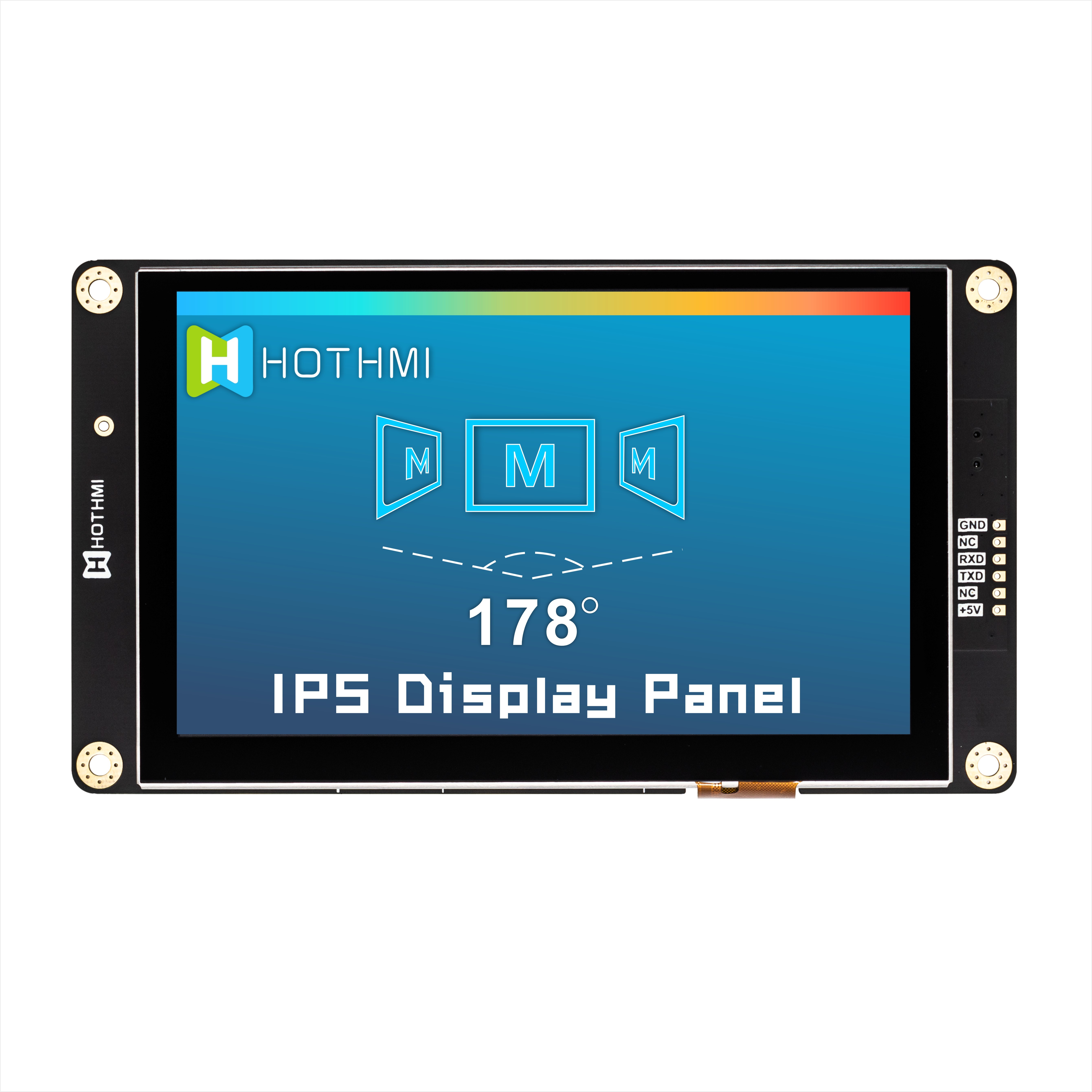 5 индикаторная панель модуля экрана 800x480 UART TFT LCD дюйма умная серийная с емкостным касанием