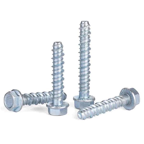 Carbon Steel Concrete Anchor Bolts Self Tapping Flanged Hex Head Bolts