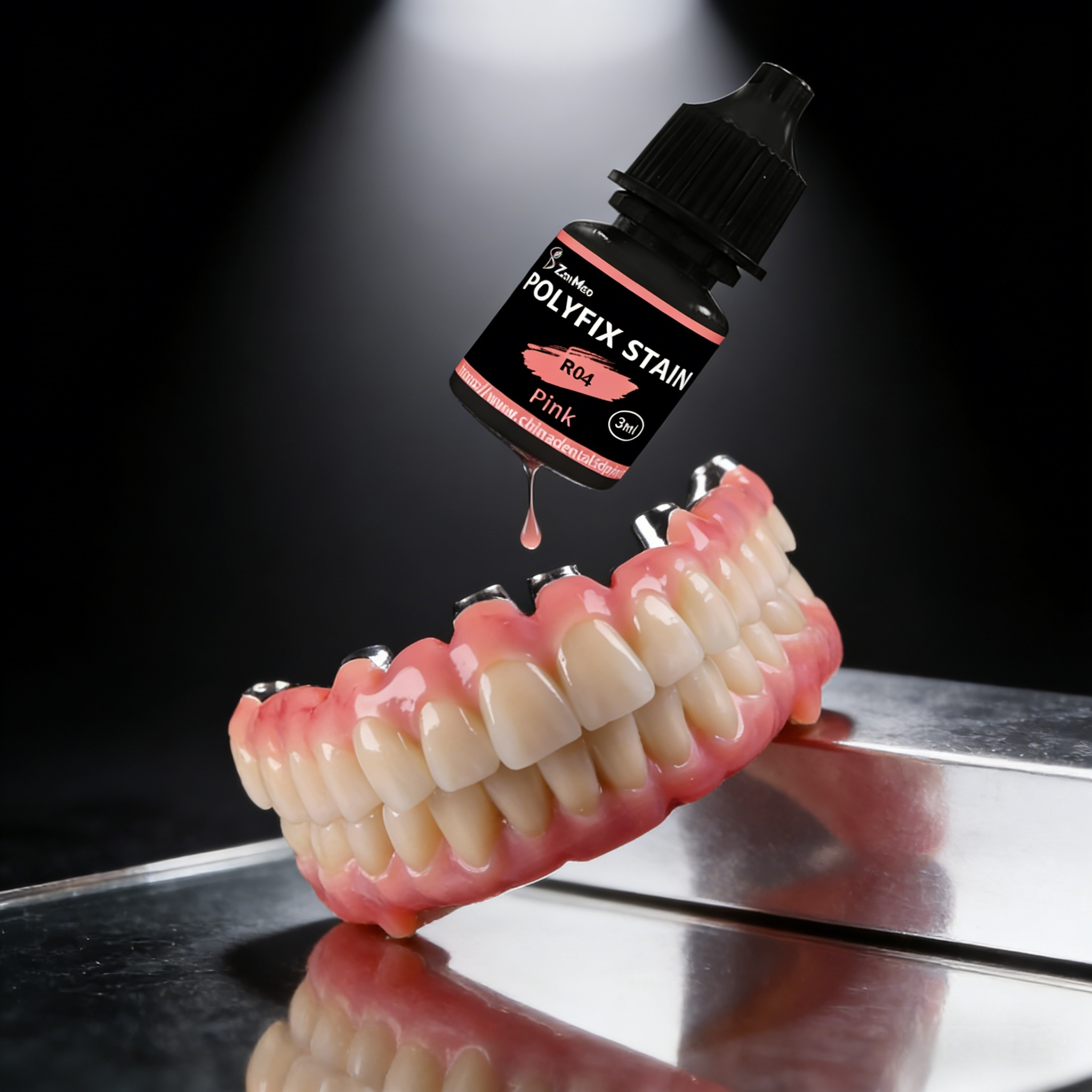 Brush Applicationtools UV-Curable Resin Staining Agent Used in Dental Industry Ensuring Staining and Smooth Surface Finish