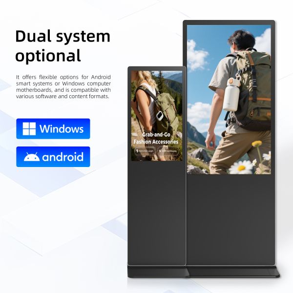 32 Inch IR Interactive Digital Display Screens , Floor Standing Digital Signage Touchscreens