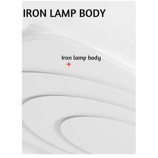 Modern Intelligence LED Ceiling Light Surface Mounted Home Decoration Acrylic Cover Iron Base Induction Lamps Living Room