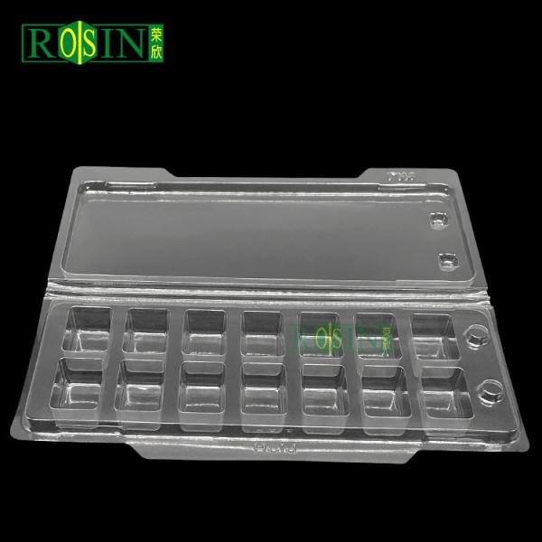 Disposable Medical Plastic Packaging PET Hinged Clamshell Packaging
