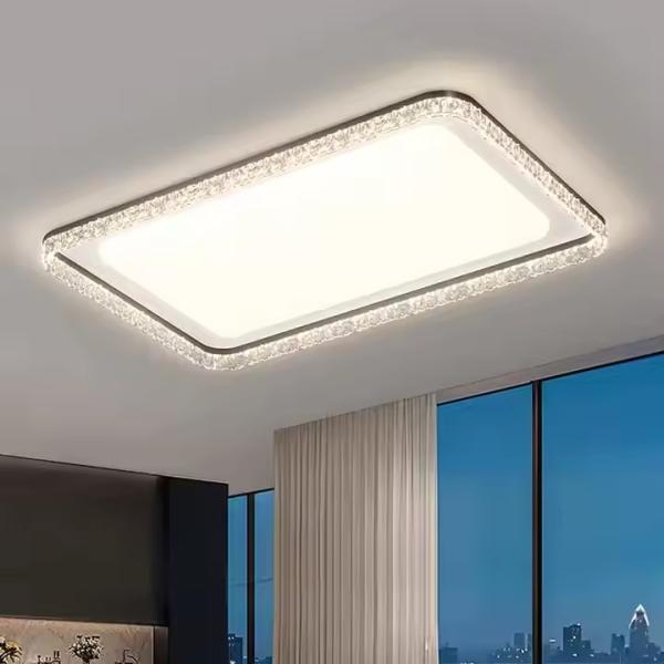 Modern Crystal LED Ceiling Light Surface Mounted For Bedroom Living Room Home Office