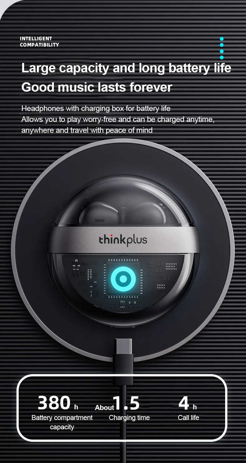 Lenovo T40 Gaming Tws Earbuds Wireless Sports Earphones FCC Certificate