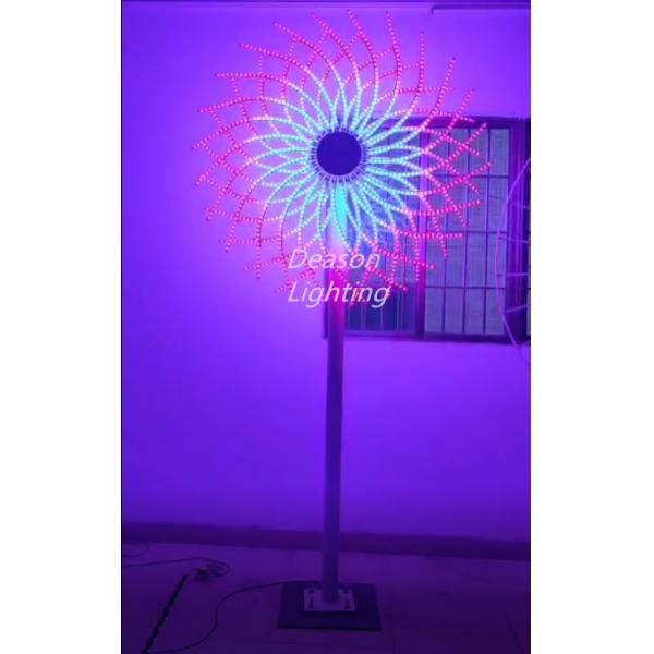 Flower Shaped Led Christmas Firework Lights Outdoor Landscape Decorations
