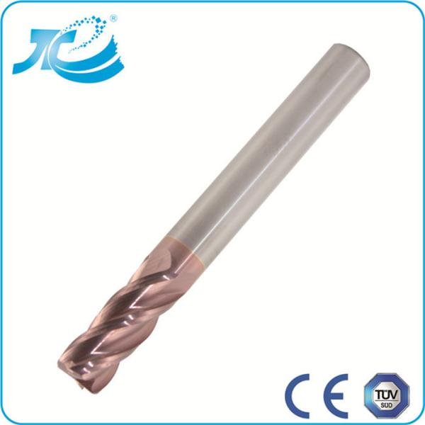 1.0-12.0mm Dia , Length 50 - 100 mm Corner Radius End Mill With 2 - 6 Flute