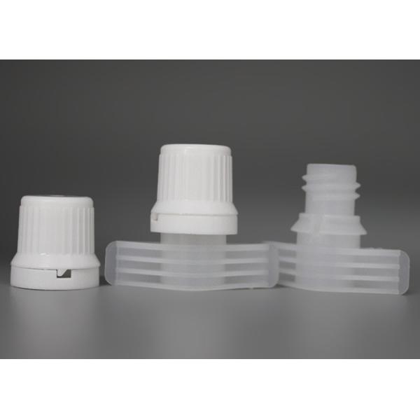 9.6mm Easy Pour Plastic Spout Caps With Safety Ring Top On Laundry Bags